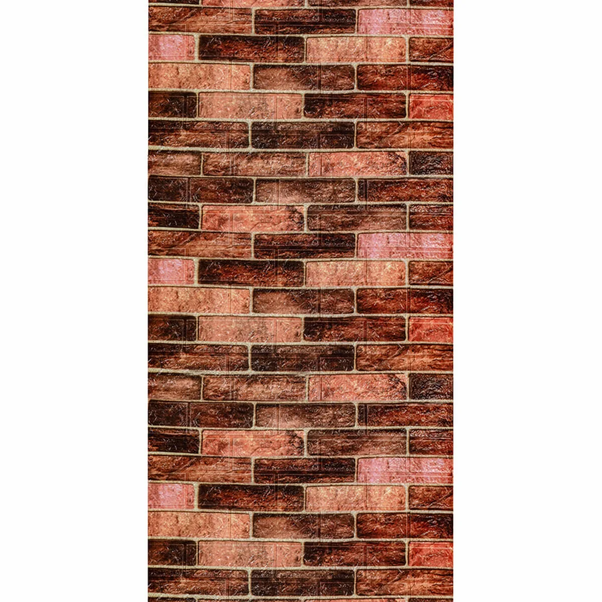 R179-2-3 Панель стінова у рулоні 3D 700мм*3,08м*2мм BROWN (цегла) (D)